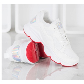 SHELOVET Kényelmes fehér cipők 2