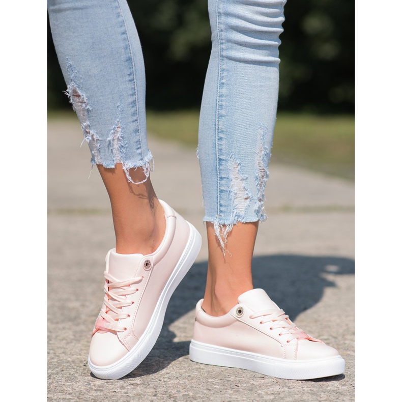 SHELOVET Cipők Eco bőrrel rózsaszín 2