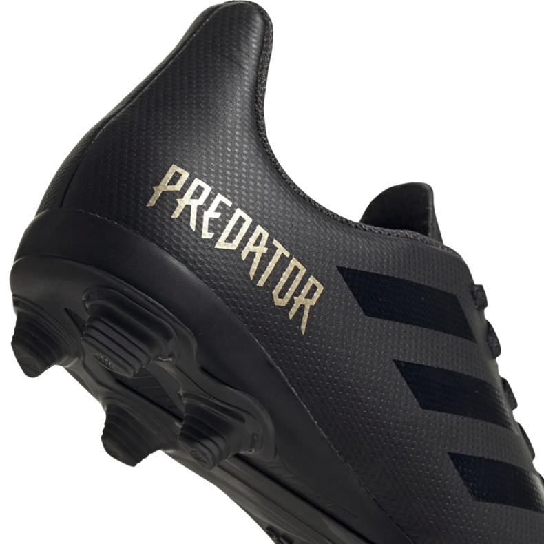 Adidas Predator 19.4 FxG Jr EF8989 futballcipő fekete 3
