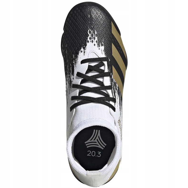 Adidas Predator 20.3 Tf Jr FW9220 futballcipő szürke fehér 1 Adidas Predator 20.3 Tf Jr FW9220 futballcipő szürke fehér 1