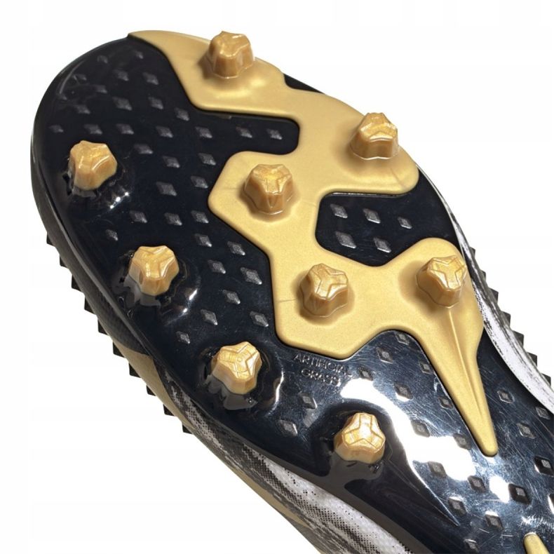 Adidas Predator 20.1 Low Ag M FW9747 futballcipő fekete, fehér, fekete, arany fehér 1