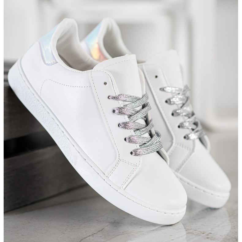 SHELOVET Divatos sportcipő fehér 2