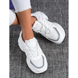 SHELOVET Kényelmes hálócipő fehér 2