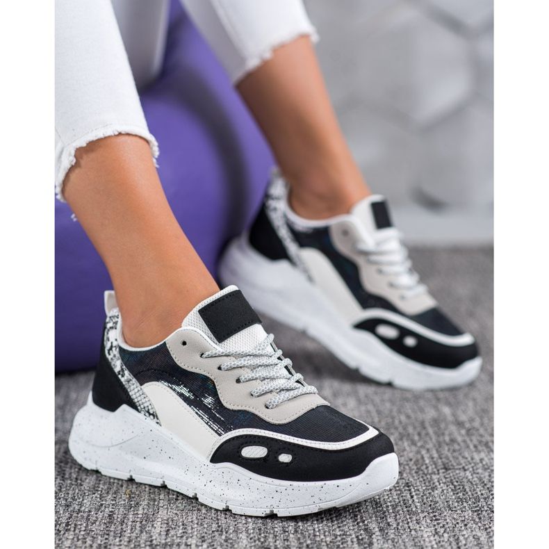 Kayla Cipők Holo effektussal fekete 1