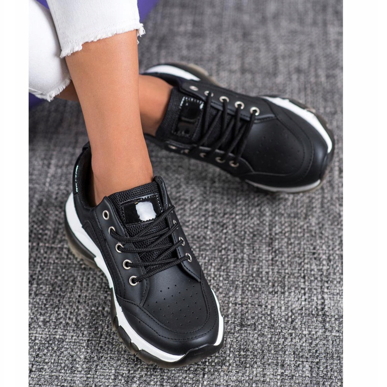 SHELOVET Eco bőr cipők fekete 1