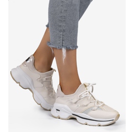 Bézs színű Lycra cipők C947 2