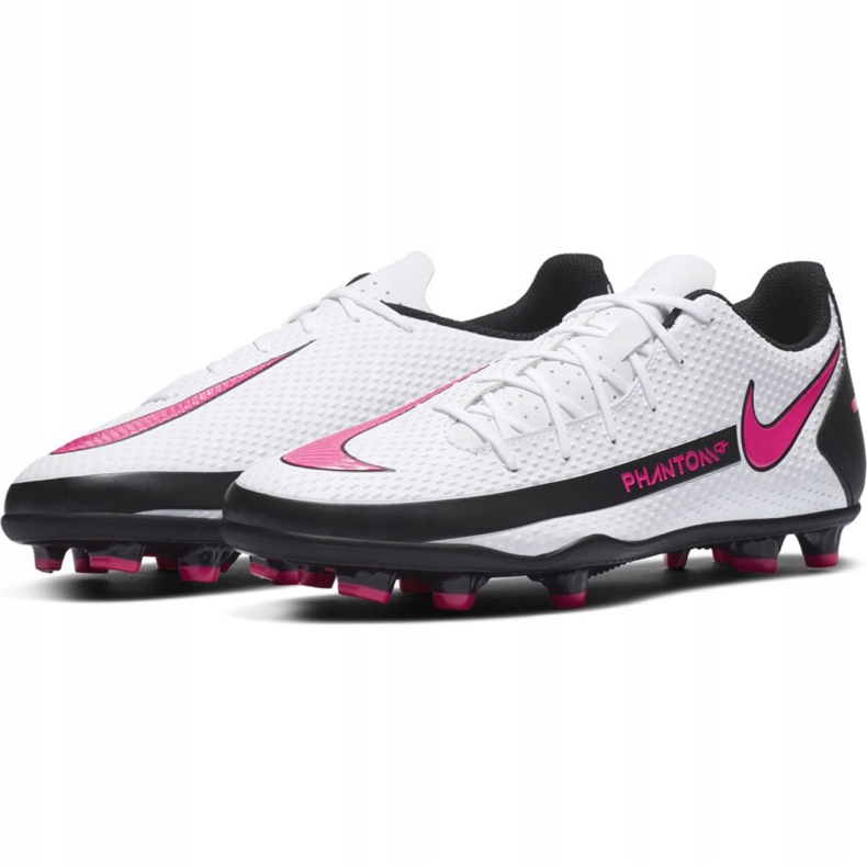 Nike Phantom M Gt Club FG / MG CK8459 160 futballcipő fehér fehér 2