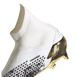 Adidas Predator 20+ Sg M FW9176 futballcipő fehér szürke / ezüst, fehér, fekete, arany 2