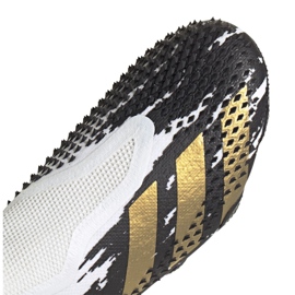 Adidas Predator 20+ Sg M FW9176 futballcipő fehér szürke / ezüst, fehér, fekete, arany 3
