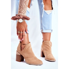 MSMG Női bokacsizma bézs szabású Meliori 1