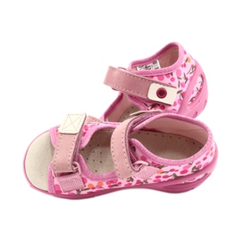 Befado gyermekcipő pu 065P143 bézs rózsaszín 5