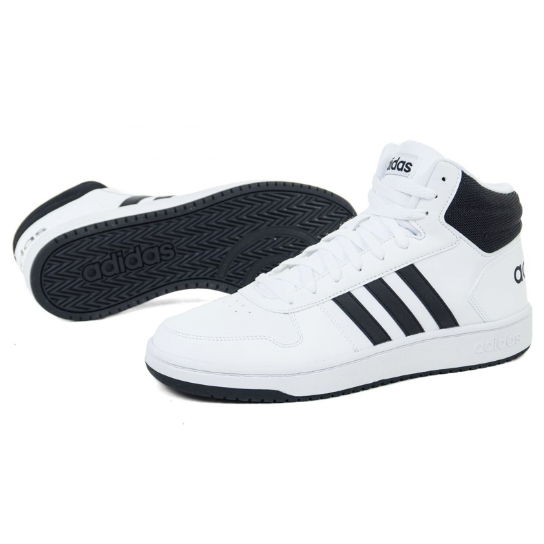 Adidas Hoops 2.0 Mid M BB7208 cipő sokszínű fehér 1