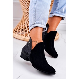 Női csizma Maciejka bőr fekete kígyó 04091-72 1