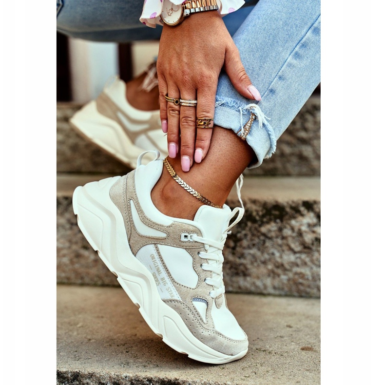 Női cipők Big Star White GG274657 fehér 2