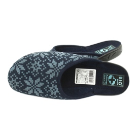 Velúr papucs Adanex 25405 Navy blue sötétkék kék 4
