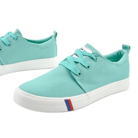 Zöld klasszikus női cipők T-1743 1