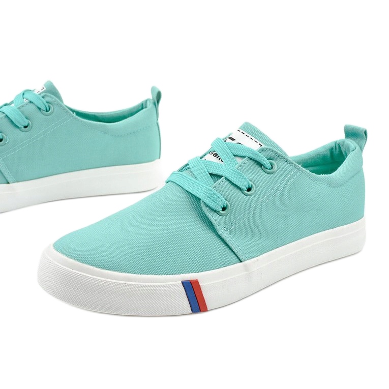 Zöld klasszikus női cipők T-1743 1