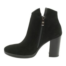 Gamis Bőr velúr bokacsizma 4018 fekete 1