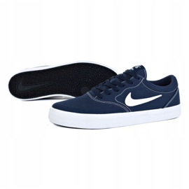Nike Sb Charge Cnvs M CD6279-402 cipő fehér sötétkék 1