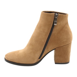 Kaniowski Női bőr csizma K-0307 karamella/bézs 1 Kaniowski Női bőr csizma K-0307 karamella/bézs 1