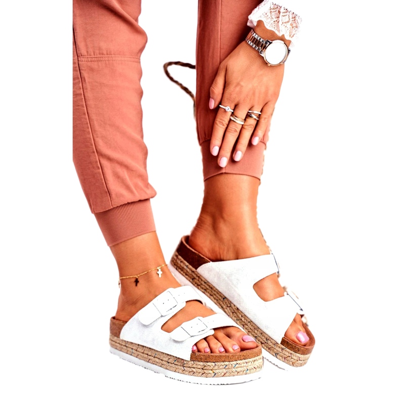 Női papucs Big Star White FF274665 fehér sokszínű 1