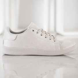 SHELOVET Szürke velúr cipők 1