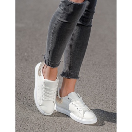 SHELOVET Kényelmes fehér cipők 5