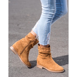 Cowboy csizma a VINCEZA ékén barna 1