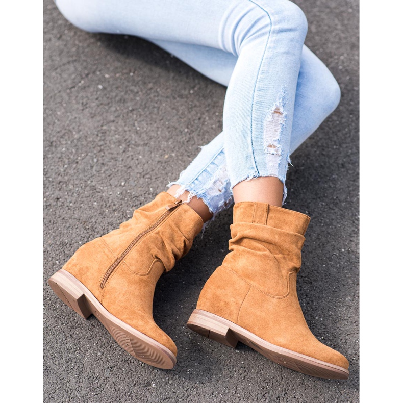 Cowboy csizma a VINCEZA ékén barna 2