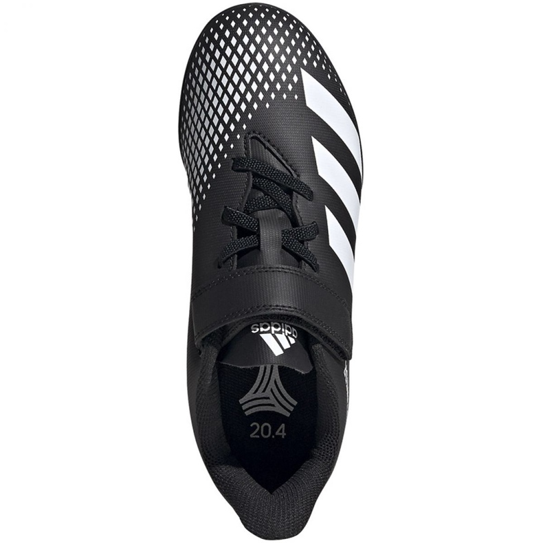 Adidas Predator 20.4 H&amp;L Tf Jr FW9225 futballcipő fehér fekete 1