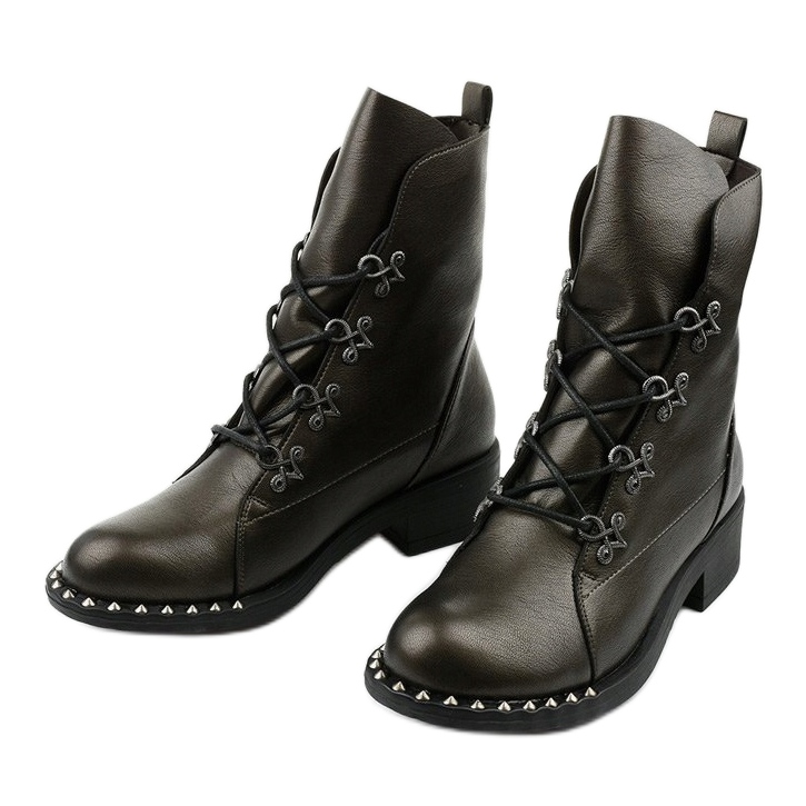 Női barna csizma Aqua csapokkal 2 Női barna csizma Aqua csapokkal 2