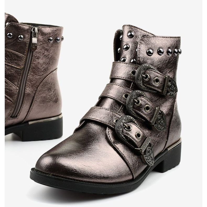 Szürke női csizma litos Aotoria -val 1