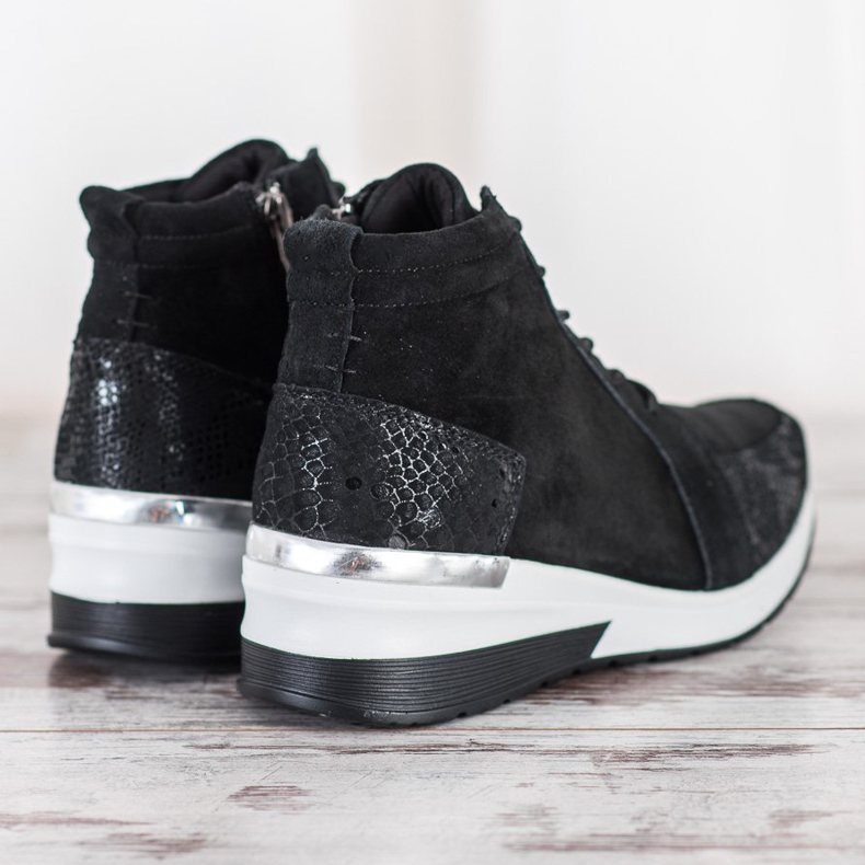 Filippo Fűzős bőrzsákok fekete 1 Filippo Fűzős bőrzsákok fekete 1