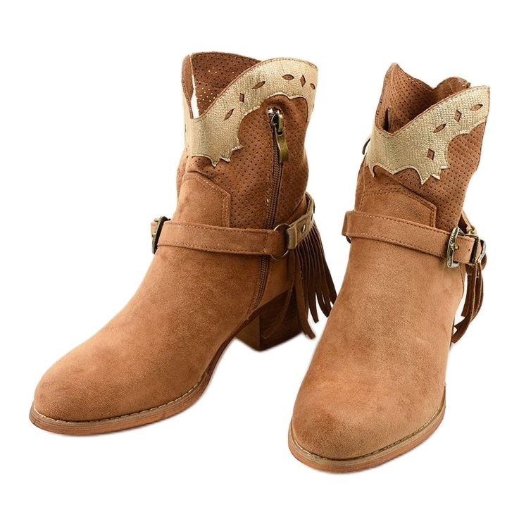 Generációs barna velúr bokacsizma a poszton 2