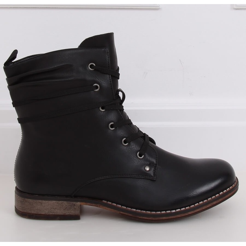 Fekete csizma fűzős fekete csizma PG08 Fekete 2 Fekete csizma fűzős fekete csizma PG08 Fekete 2