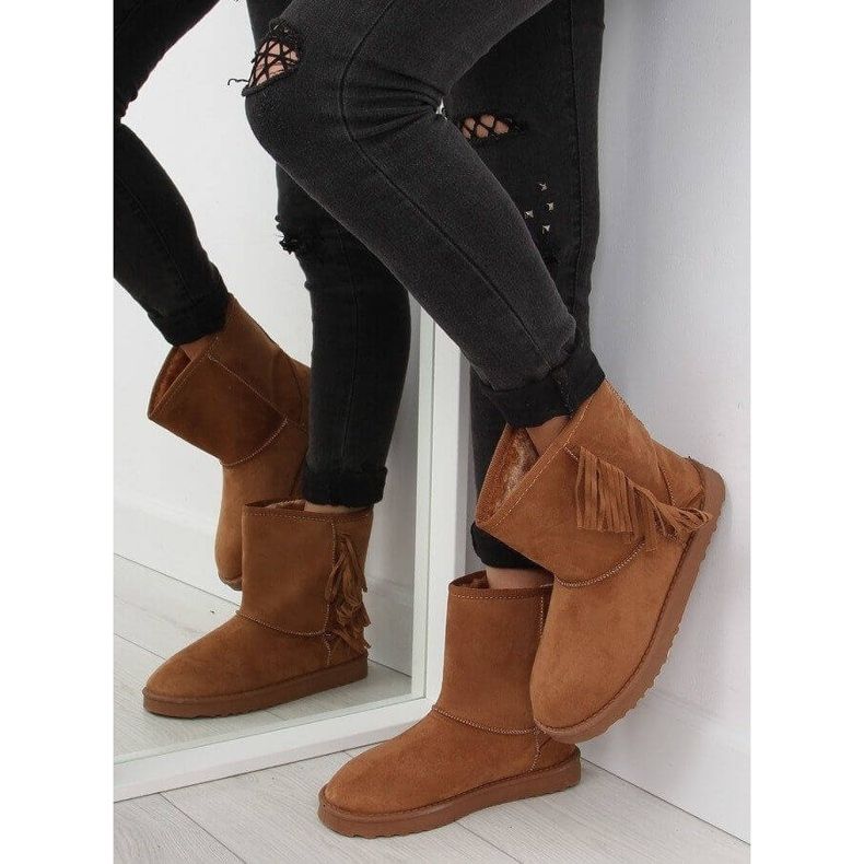 Fringed Emuses F382 Camel barna 1