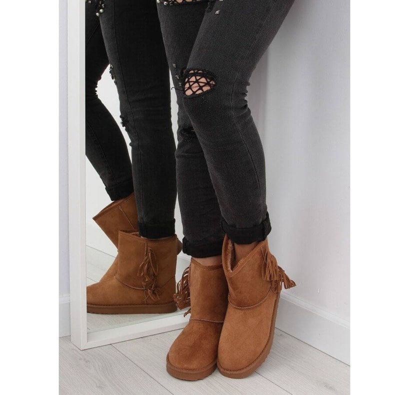 Fringed Emuses F382 Camel barna 2