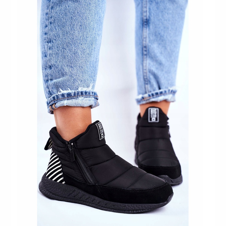 Női ifjúsági hócsizma Big Star Black GG274470 fekete 1