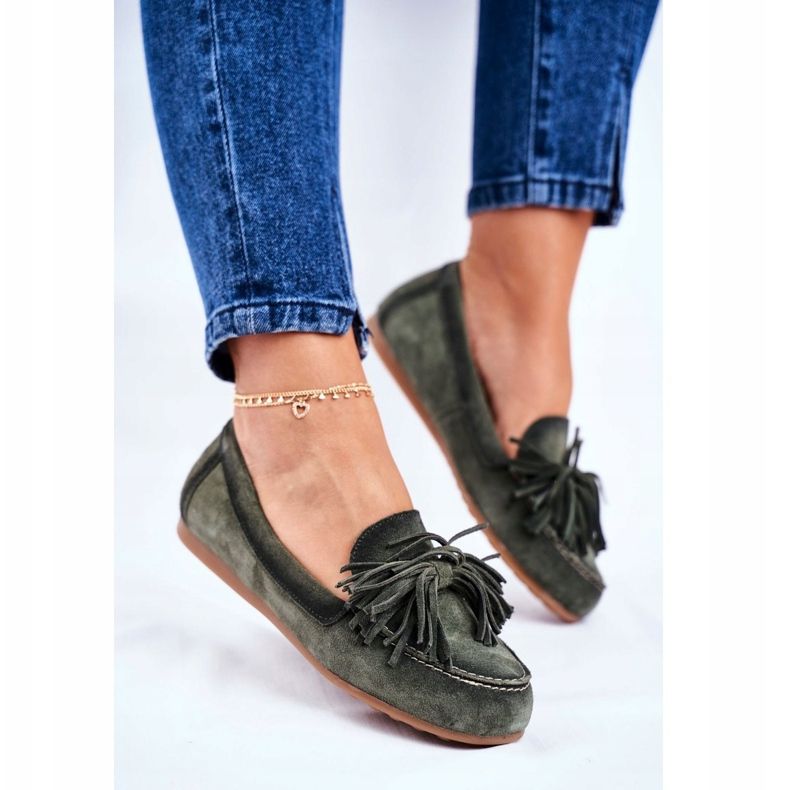 Női cipők Maciejka bőr olajbogyó 04830-24 zöld 1