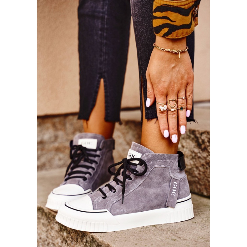 Női sportbőrcipők GOE Grey GG2N3079 barna 1