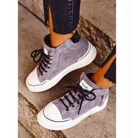 Női sportbőrcipők GOE Grey GG2N3079 barna 2