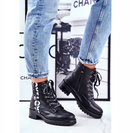 Vinceza Női Csizma Fekete Verso fehér 1