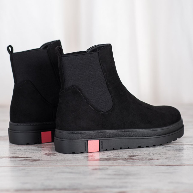 Seastar Csizma a platformon fekete 1