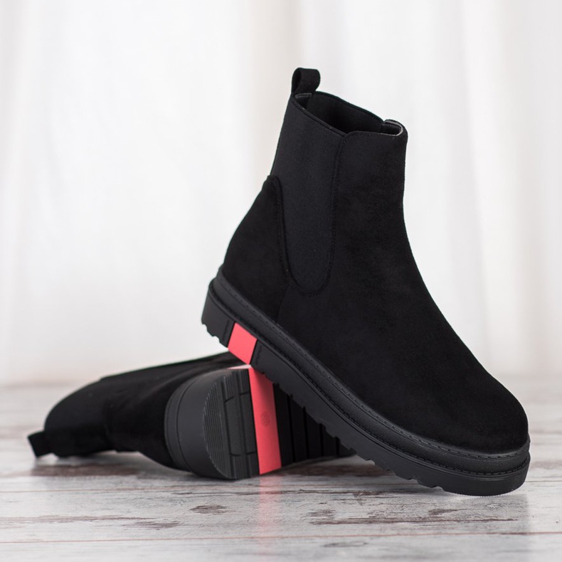 Seastar Csizma a platformon fekete 2