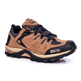 Férfi túracipő Big Star Outdoor Camel GG174280 barna fekete 1