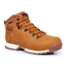 Férfi túracipő Big Star Outdoor Camel GG174402 bézs sárga 1