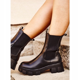 S.Barski Női magas csizma Genius Black fekete 1