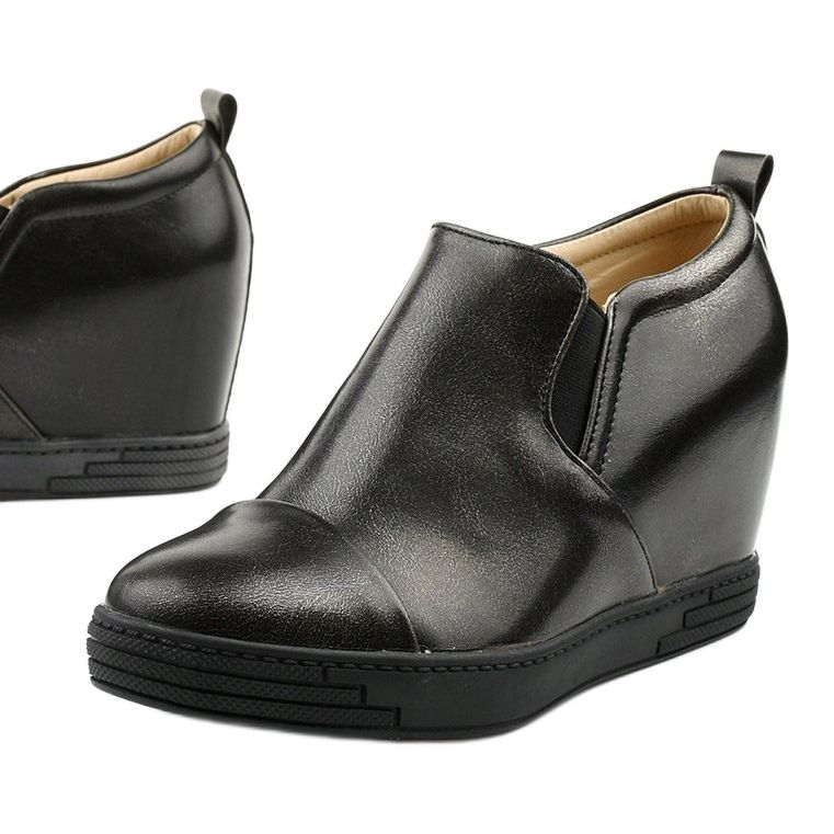 Fekete ékcsizma TL-12 1