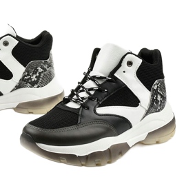 Fekete Barettos csúszós cipők fehér 1 Fekete Barettos csúszós cipők fehér 1