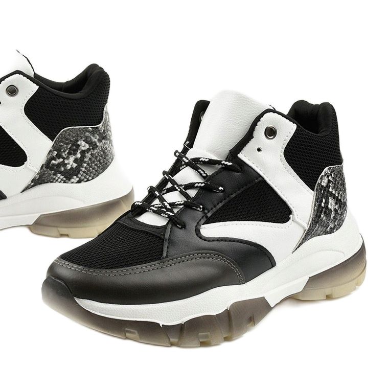 Fekete Barettos csúszós cipők fehér 1